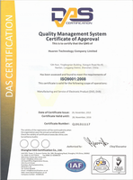 ISO9001:2008 Quality Management System Certificate of Approval