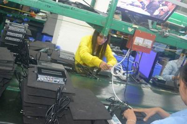 Smart tv box quad core amlogic box production process (3) ----“quad core set top box” ASSEMBLY (front panel assembly)