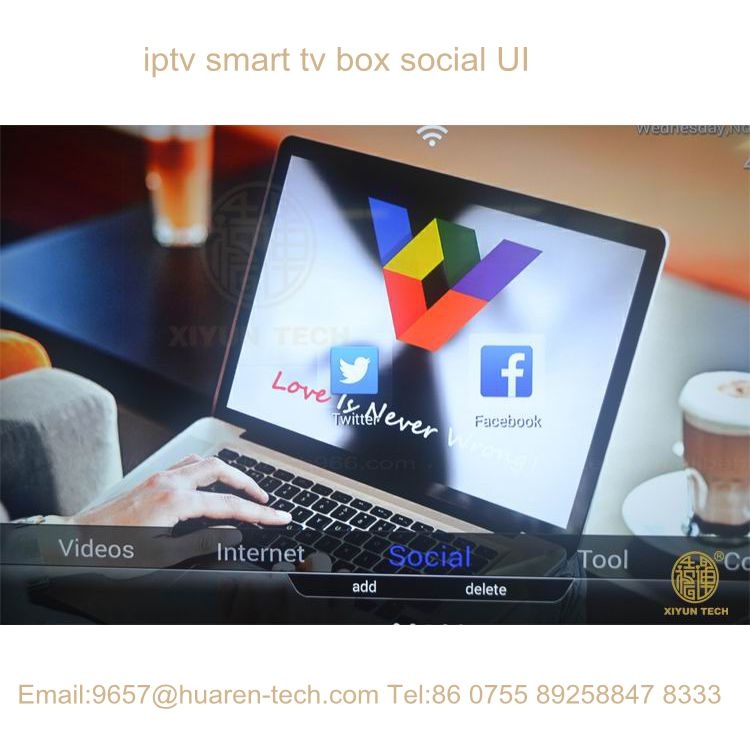 iptv smart tv box UI