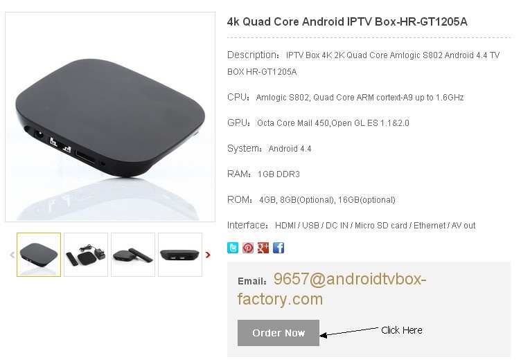 Order TV Boxes Now