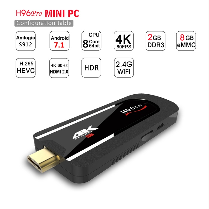 S912 TV Stick H96 PRO